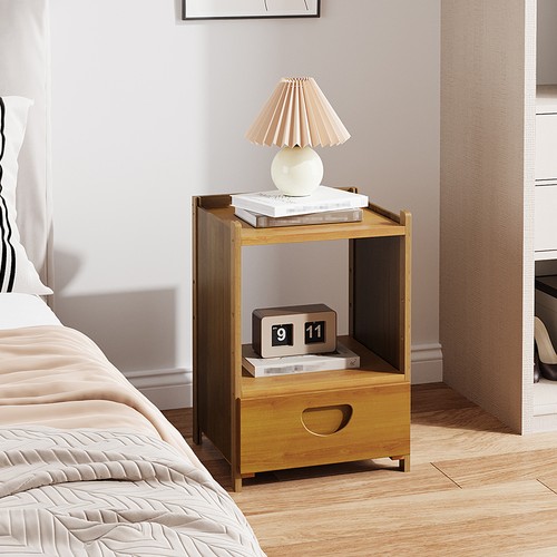 Bamboo bedside table - bedside,