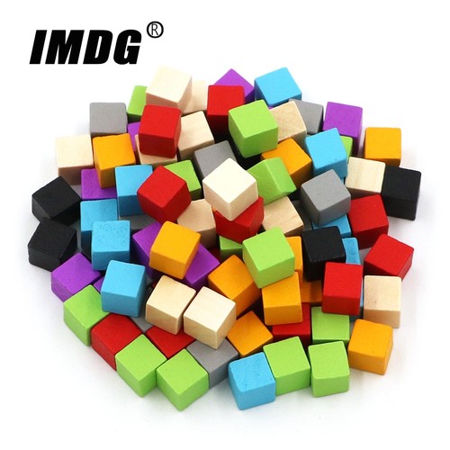 100 wooden cube - cube, 10mm