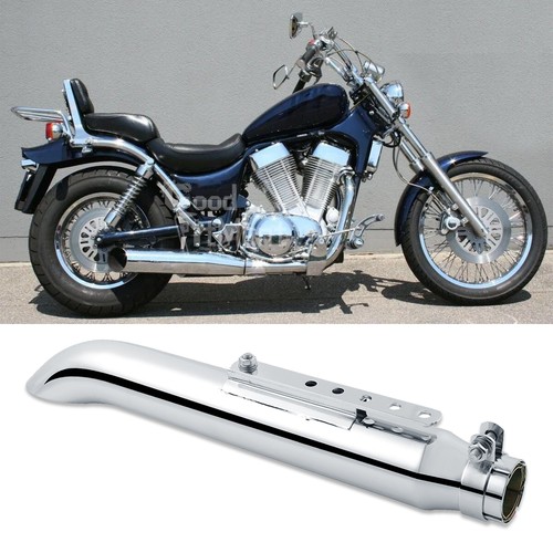 Motorcycle chrome exhaust pipe - exhaust,