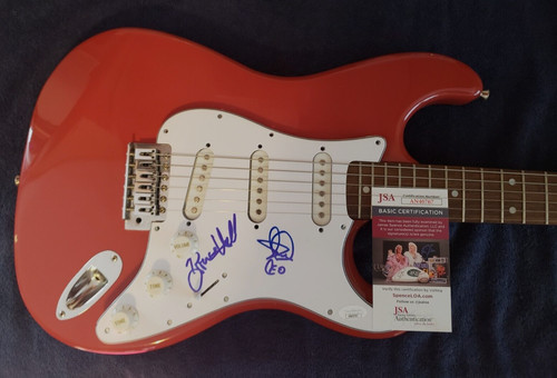 Reo speedwagon signed guitar - reo,