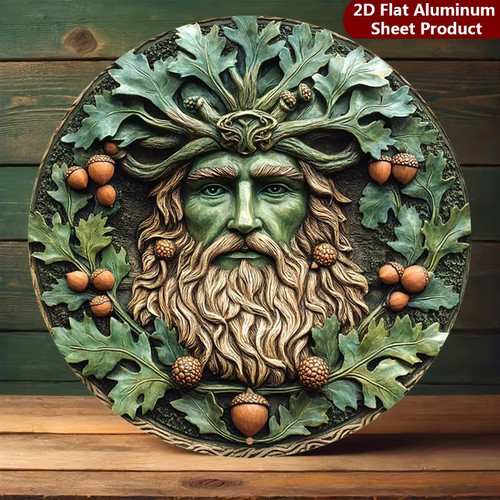 Pagan green forest man - forest,