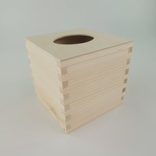 Wooden Square Tissue Box whit