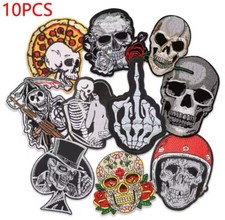 10 Pieces Skull Rock Punk Band