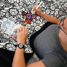 DIY Coloring Blanket with