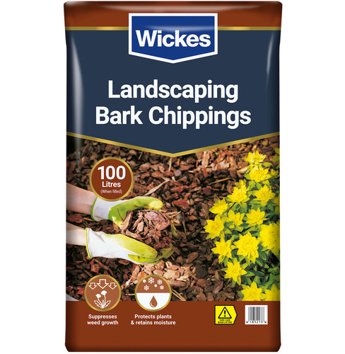 100l bark mulch decorative - bark,