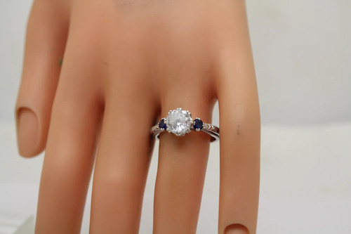 Tacori 925 cz blue - s.s.,