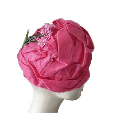 Womens Vintage Pink Hat
