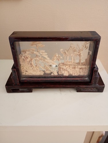Vtg chinese hand carved - chinese, cork