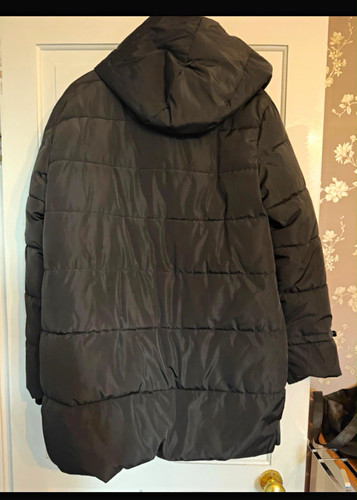 Lumberjack black long hooded - long,