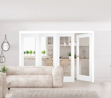 CLEARANCE 5 Door Folding White