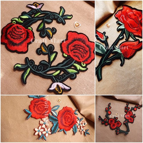 Floral rose iron sew - floral,