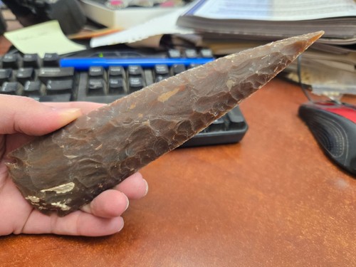Agate stone spearhead - agate,