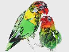 Swarovski Paradise Love Birds Colorful Crystal Figurine # 5379552 lovebirds