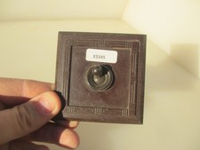 Vintage Bakelite Light Switch Square Plate Art Deco Antique Brown Old Toggle