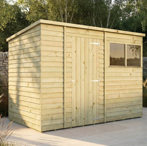 10x6 pent wooden shed - pent,