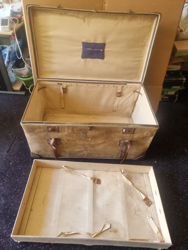 Large vintage steamer trunk - vintage,