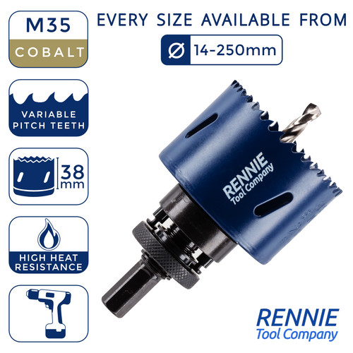 Cobalt metal holesaw set - cobalt,