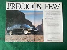 LOTUS CARLTON 3.6 24 VALVE & DEALER LIST 1991 ADVERT A4 X2 FILE V