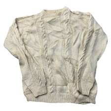Vintage Wool Aran Knit Jumper