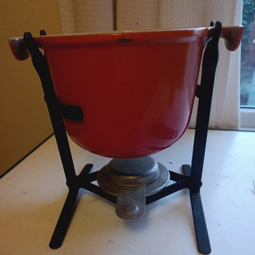 Creuset fondue set - fondue,
