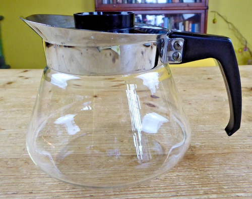 Vintage 1960s pyrex coffee - vintage, pot