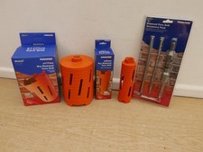 TOOLPAK TURBO DRY DIAMOND CORE DRILL SET 52mm 117mm + adaptors & pilot bit