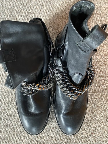 Zara chain leather black - leather,