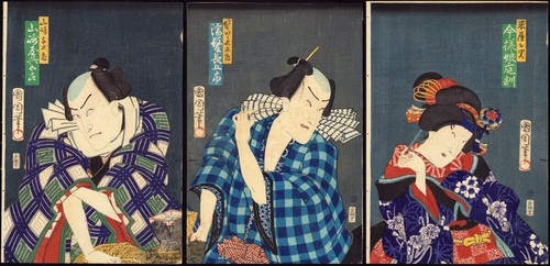 Kunichika japanese woodblock - kunichika,japanese,