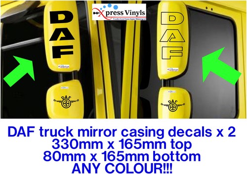 Daf mirror casing decals 2 - daf,