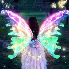 Electric Fairy Wings Light Up