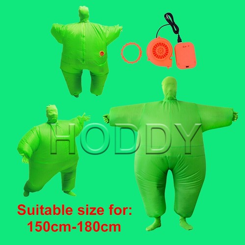 Green inflatable suit fat - green,