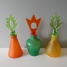 Vintage 90s Painted Glass