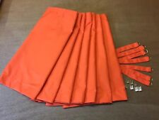  Camper Van Curtain Set,VW Orange Both Sides:T25,Blackout/Thermal/Magnets 