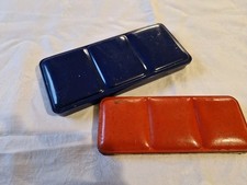 2 Vintage School Paint Boxes - Reeves and Page Of London