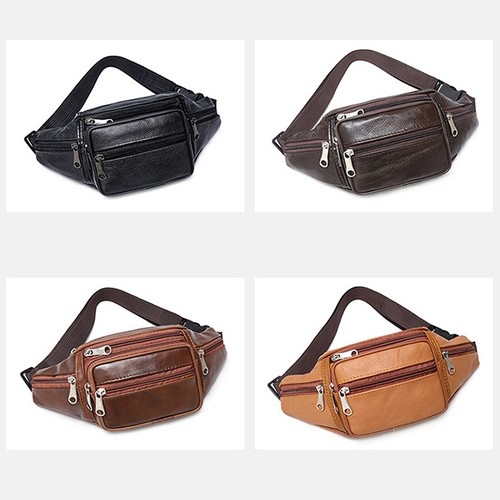 Real genuine leather bum waist - leather,