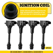 4x Ignition Coil For Nissan Almera MK II Tino V10 1.8 Primera P11 WP12 1.6 1.8