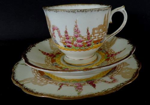 Art deco vintage tea - art, set