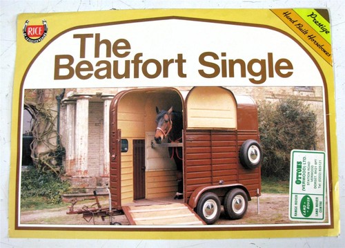 Rice beaufort single horsebox - single,