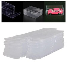 50x PVC Transparent Box Display Case Vehicle Model Car Display Box Dustproof