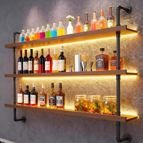 Large wall mounted wine - wall-mounted,