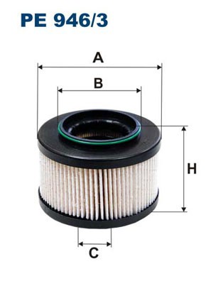 Fits filtron 946 fuel - pe, 946/3