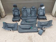 Audi A5 leather seats Coupe 8T Interior Seat Set 07-11 S-Line Black Front Rear