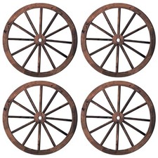 4 Pcs Wagon Wheel Decorative