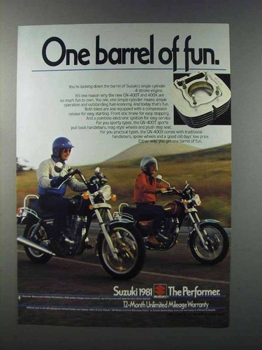 1981 suzuki 400t - gn-400t, and