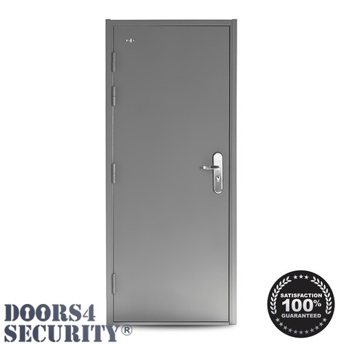 Steel security door with - steel, 12
