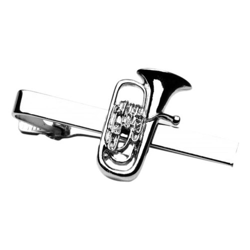 Euphonium silver plated tie - euphonium,
