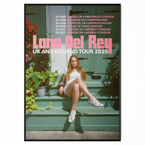 Lana del rey tour poster - del, 2025