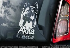 American Akita Car Sticker -