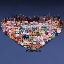 16x Dolls House 1:12TH Scale Miniature Drinks Bottle Food Kitchen Accessories