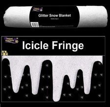  Glitter Snow Blanket Artificial Fake Christmas Decoration Scene Setter ALL SIZE